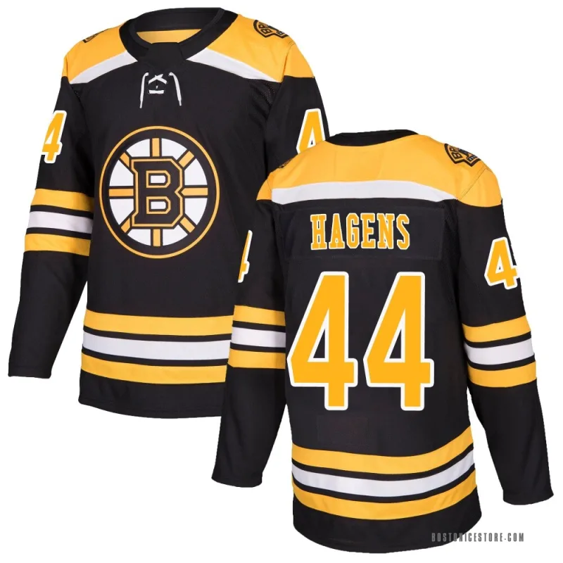 Black Youth James Hagens Boston Bruins Authentic Home Jersey