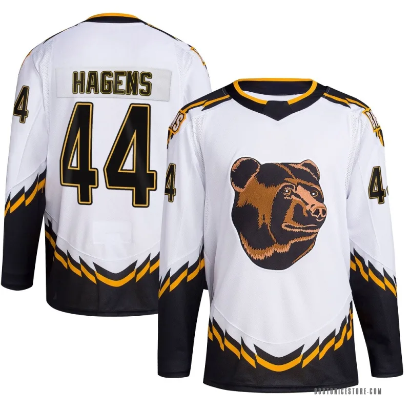White Youth James Hagens Boston Bruins Authentic Reverse Retro 2.0 Jersey