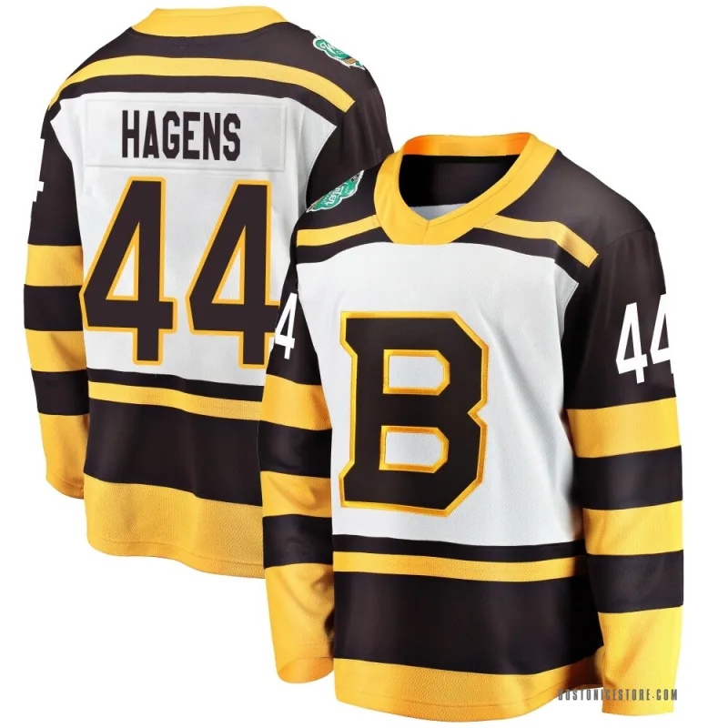 White Youth James Hagens Boston Bruins Breakaway 2019 Winter Classic Jersey
